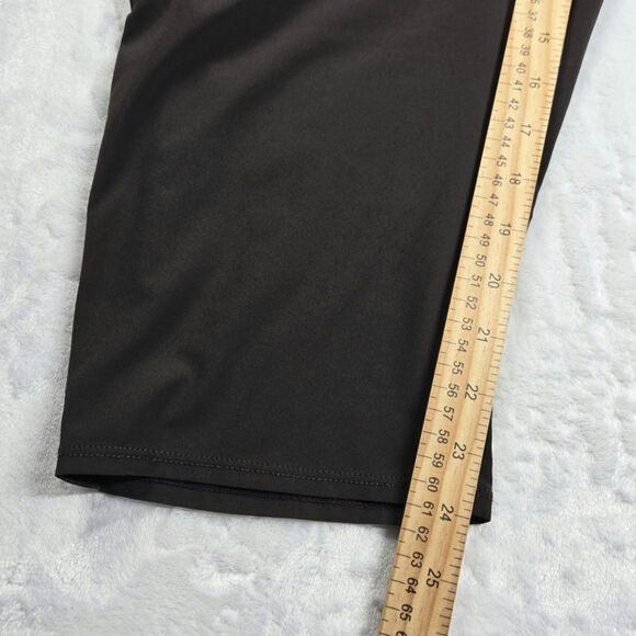 Athleta Nolita Slim Crop Pant 980400 Size 18 (34x24) High Rise Brown Pull-on - Picture 4 of 7